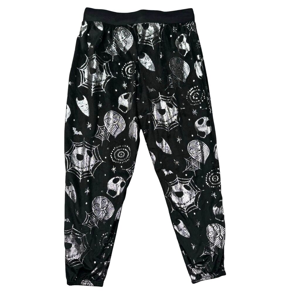 The Nightmare Before Christmas Pajama Pants Womens Small 4-6 Black Lounge Disney - Picture 2 of 10